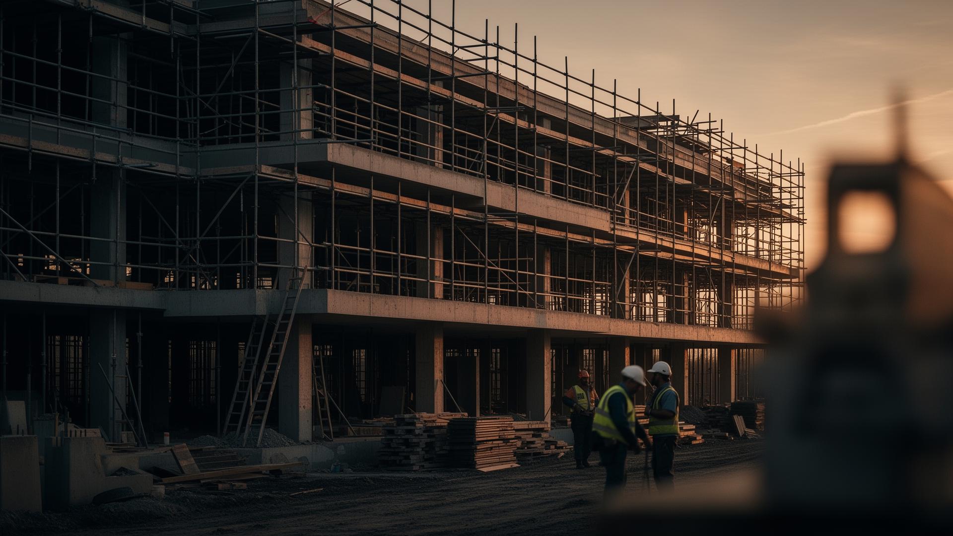 Bouwproject in uitvoering